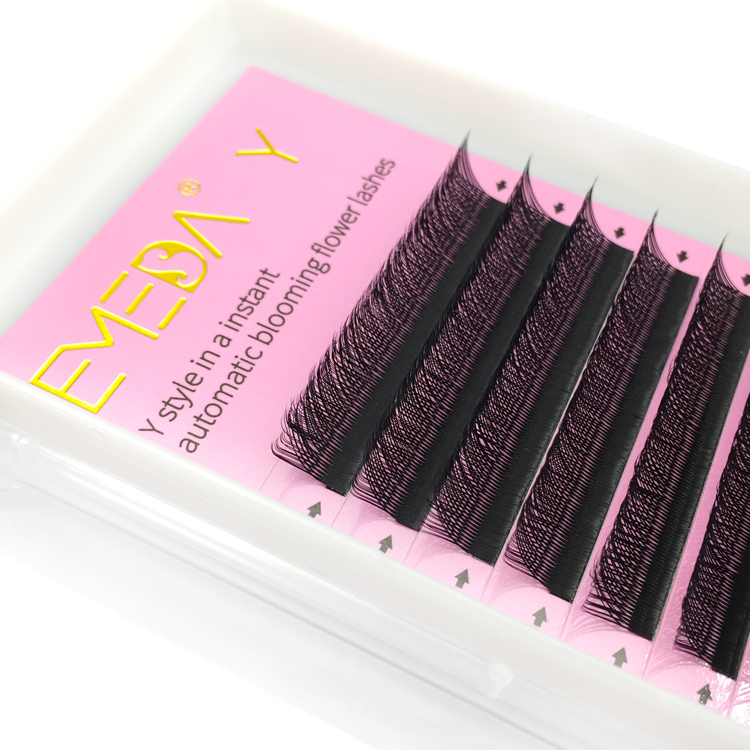 Fashion Style 0.07mm C and D Curl YY Eyelash Extension with Customized Box and Logo YY93