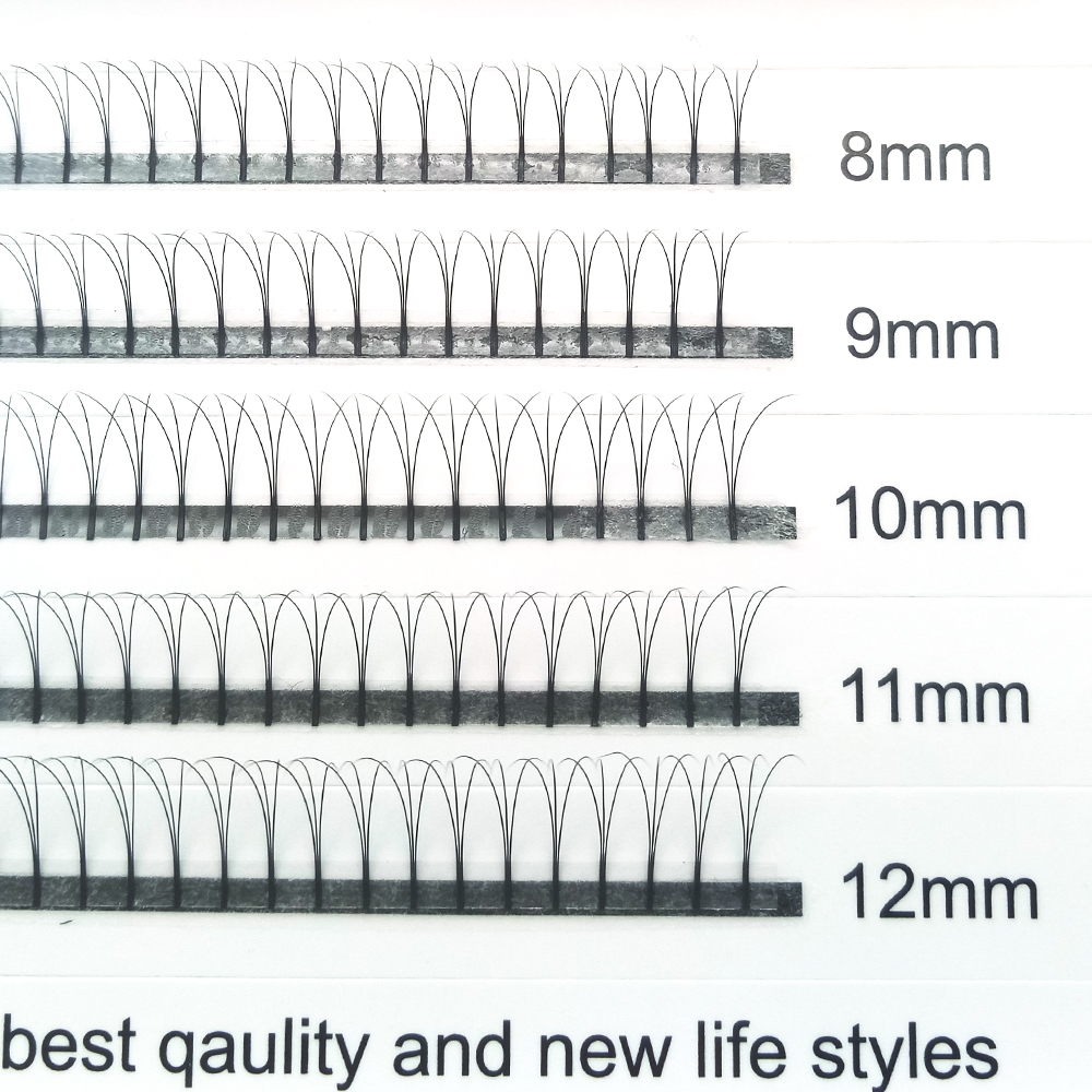 Fluffy Volume Premade fans 3D 4D 5D Korea PBT Fiber Eyelash Extension with ODM OEM UK USA YY50