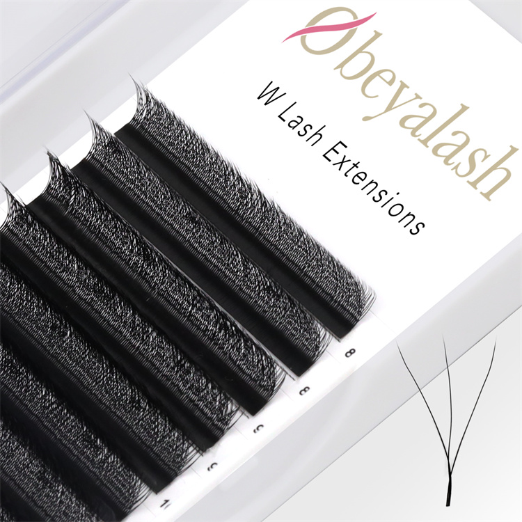 Private Label W shape clover eyelash extensions LM