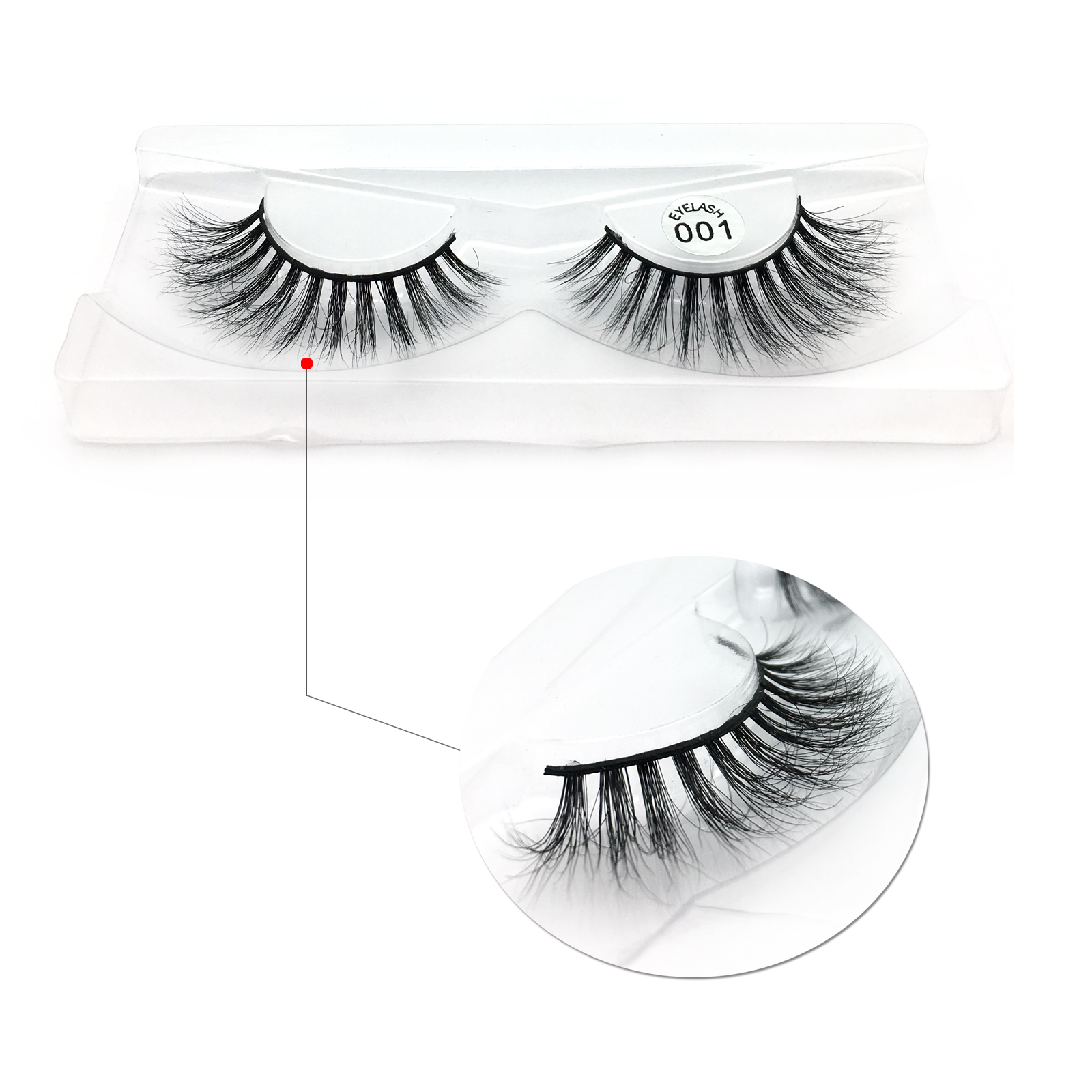 3D Mink Lashes Wholesale Vendors Supply 100% Real Mink Fur Strip Eyelashes with Private Logo in the US YY84