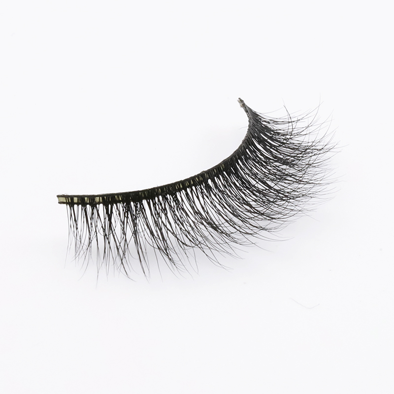 Wholesale 100% Cruelty Free Black Cotton Band 3D Mink Fur Eyelashes Manufacturer 2020 PD48 ZX110