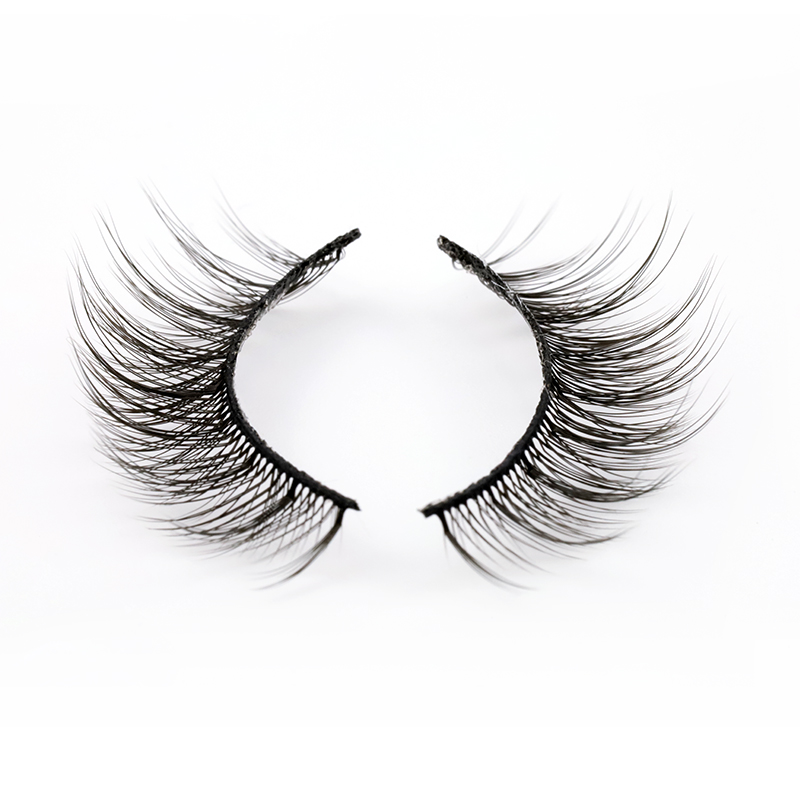 Private label Faux mink Strip eyelash wholesale distributor XJ80