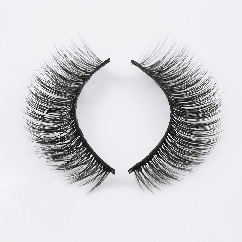 Wholesale False Silk Lashes 100% Cruelty Free Black Cotton Band Eyelashes Manufacturer SP144 ZX108