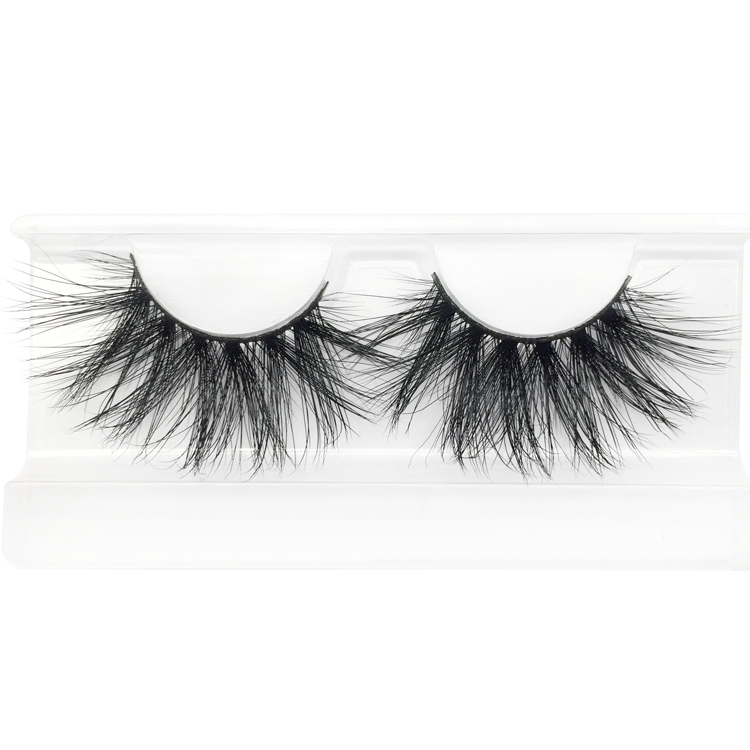 Private Label for 100% Handmade 25mm 3D Real Mink Fur Strip Lashes the Uk the US YY64