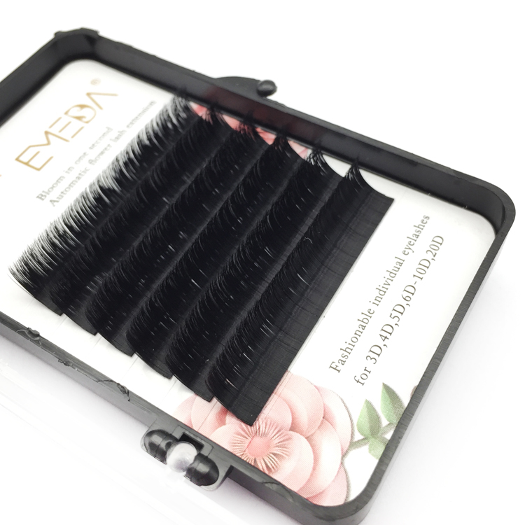 Inquiry for wholesale price easy fan blooming lashes private label manufacturer eyelash extensions supplier JN53