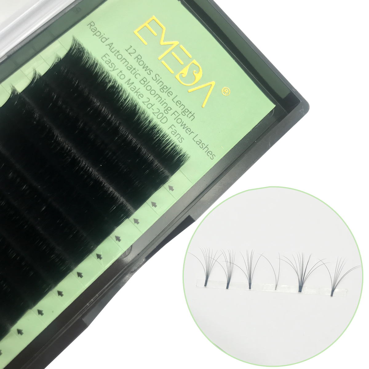 Inquiry for easy fan blooming eyelash extension private label silk lash extensions 03/05/07/10 thickness 8-18mm JN65 
