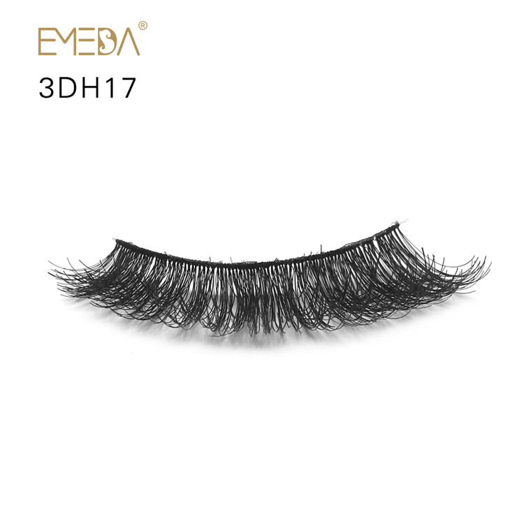 100% Hand Made Human Hair Eyelashes Vendor Best False Eyelashes Natural Fake Eyelashes YL25