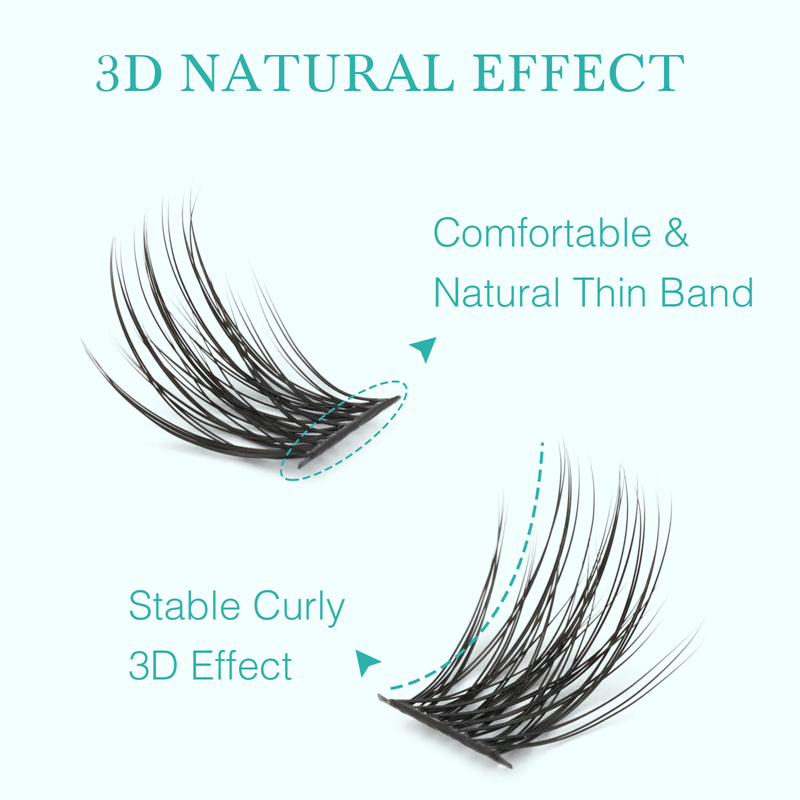 Wholesale clusters DIY lash extensions ribbons segmented lash XJ119