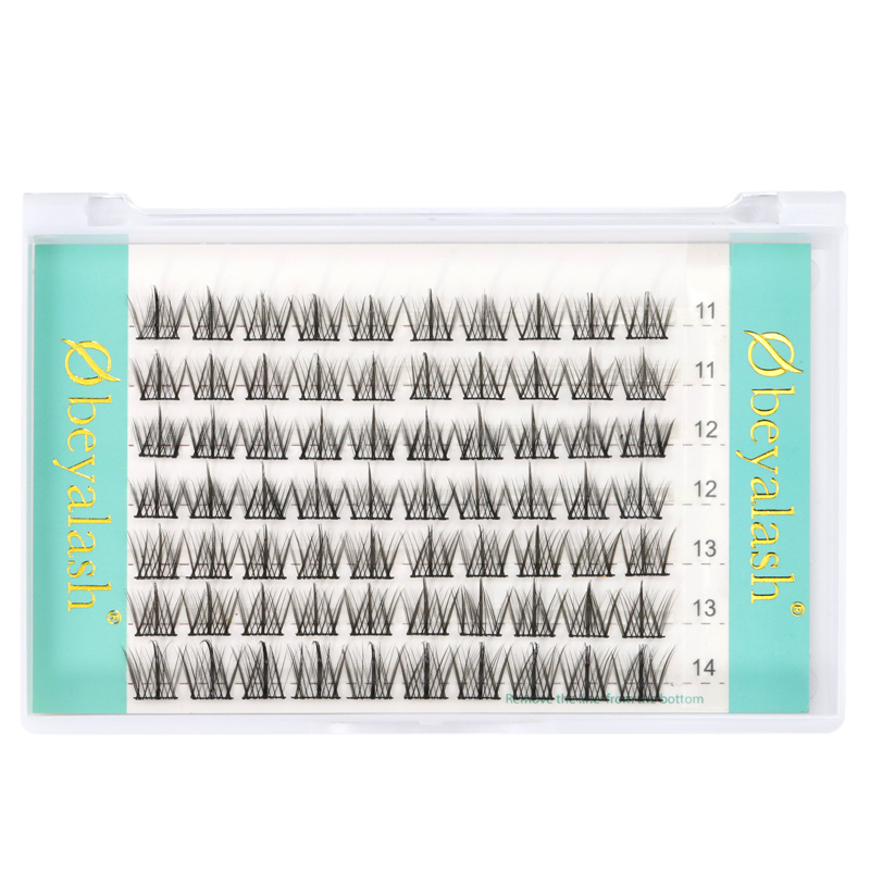 DIY lash extensions manga style segment pre cut cluster lash XJ125