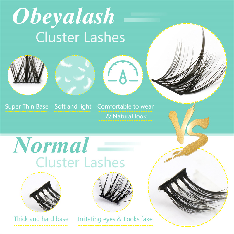 DIY lash extensions manga style segment pre cut cluster lash XJ125