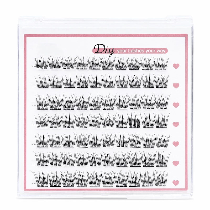 New Natural wispy style Fish tail DIY lash cluster lashes XJ166