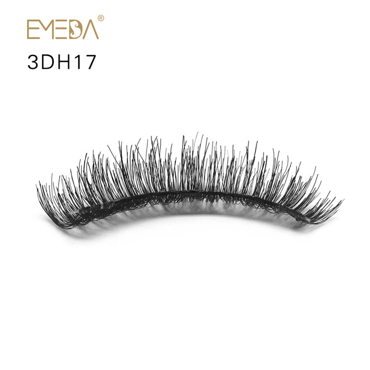 100% Hand Made Human Hair Eyelashes Vendor Best False Eyelashes Natural Fake Eyelashes YL25