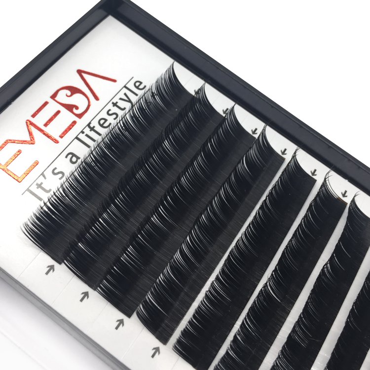 Premium Korea PBT Fiber Flat Eyelash Extension 0.15mm 0.05mm 0.07mm Lightweight and Smooth YY30