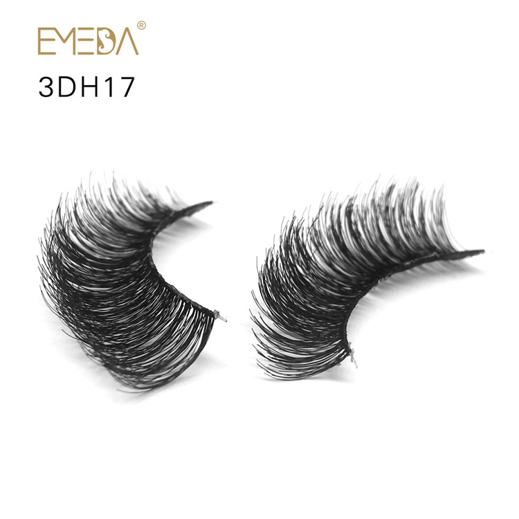 100% Hand Made Human Hair Eyelashes Vendor Best False Eyelashes Natural Fake Eyelashes YL25