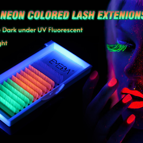 2022 the latest Fluorescent eyelash custom wholesale 