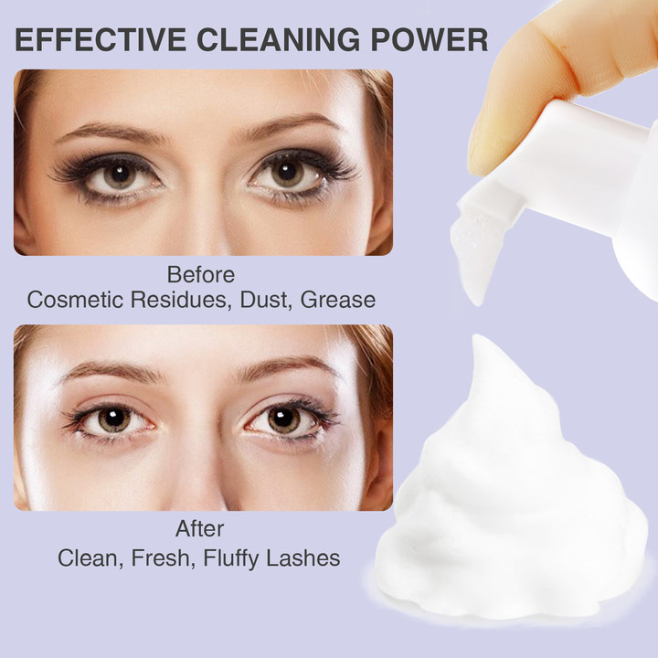 Inquiry for private label lash shampoo kit for eyelash extensions rich foam and deep cleansing YL