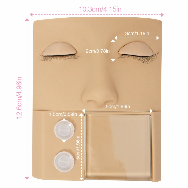 Wholesale small size Flat Mannequin Head with Removable Realistic Eyelids for lash extensions XJ135
