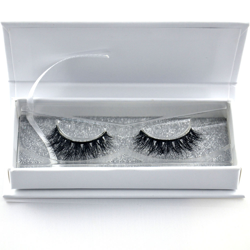 Top Quality OEM Private Label Natural Looking 3D Real Mink Fur False Eyelashes ZX10