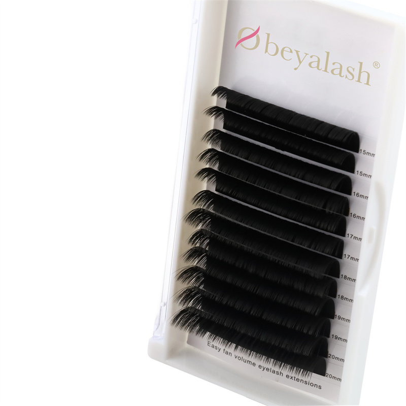 Private Label 2020 Best Seller 0.07mm One-Second Blooming Easy Fan Eyelash Extension YY76