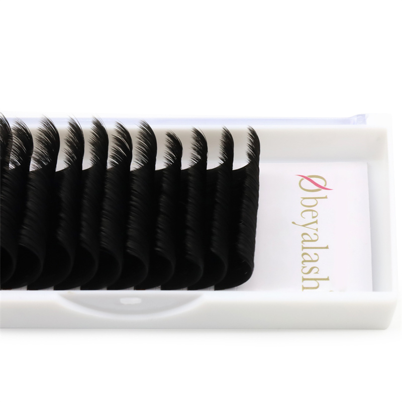 Private Label 2020 Best Seller 0.07mm One-Second Blooming Easy Fan Eyelash Extension YY76