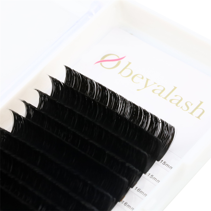 Private Label 2020 Best Seller 0.07mm One-Second Blooming Easy Fan Eyelash Extension YY76