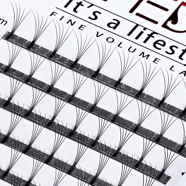 Professional 5D Eyelash Extension Manufacturers With Factory Wholesale Price Heat Bonded Premade Fan Lashes   YL45