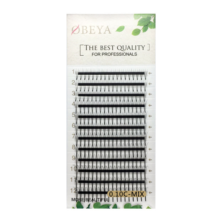 12 Rows 0.10C Mix Length Middle Type Camellia Russian Individual Lashes ZX060