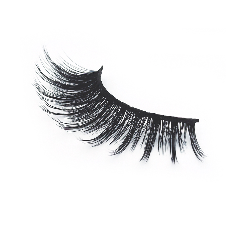 Wholesale popular silk faux mink vegan eyelashes with logo XJ92