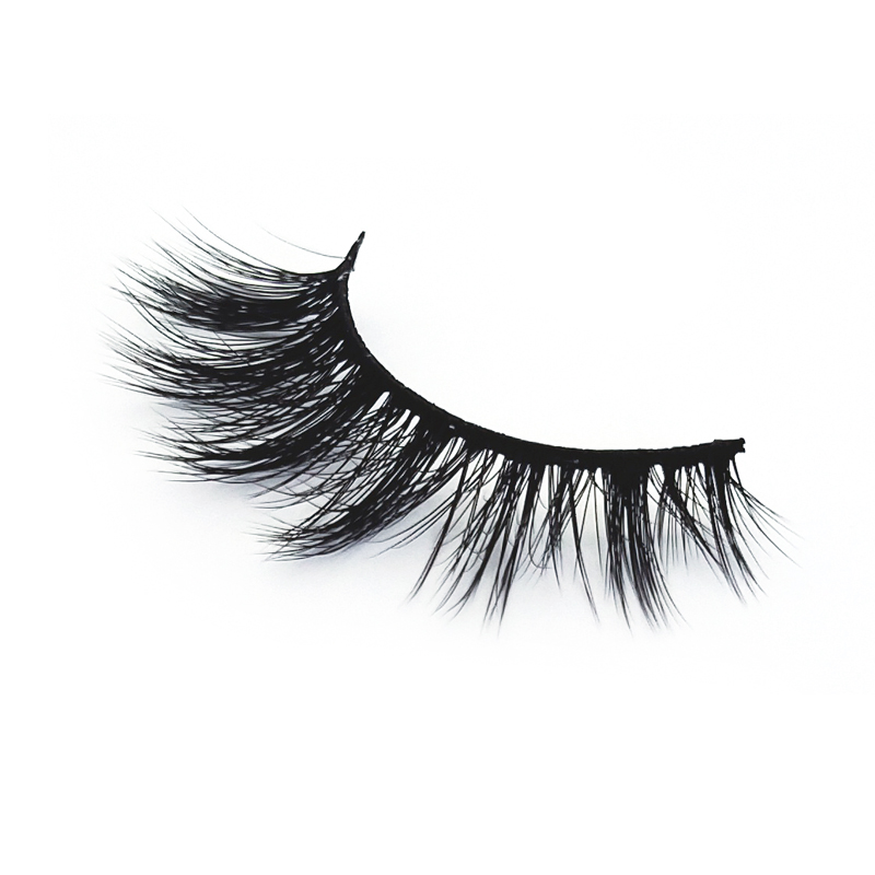 Wholesale popular silk faux mink vegan eyelashes with logo XJ92