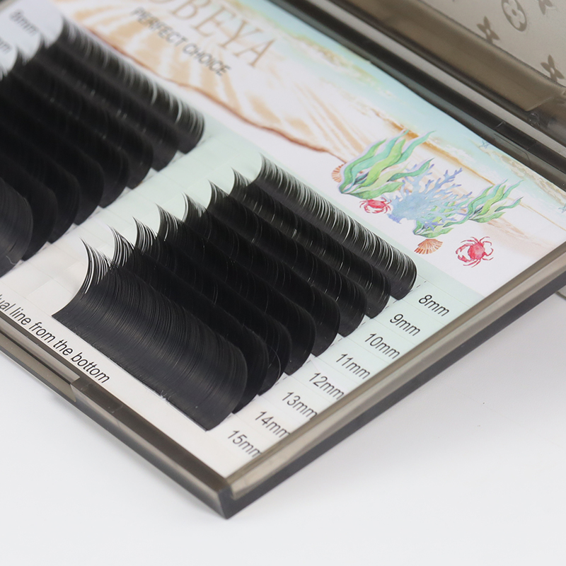 Ellipse shape Flat lash extensions vendor in US/UK XJ110