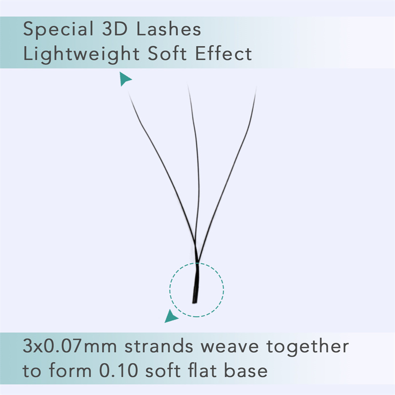 Wholesale W shape weave lash extensions XJ105