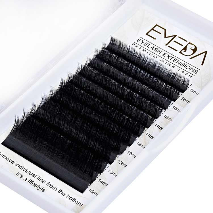 Private Label Russian Volume Eyelash Extensions 0.03-0.25 Thickness/ 6-18mm OEM/ODM Service Factory Price JN07