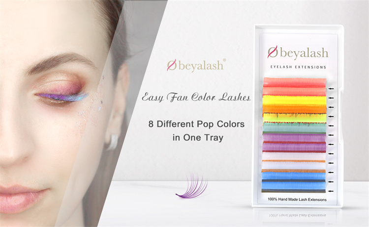 Wholesale 8-Mix color blooming volume eyelash