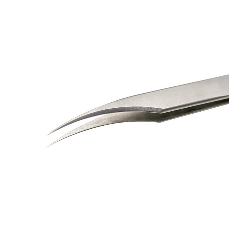 Wholesale professional Stainless Steel Curved and straight Tweezers for lash extensions XJ93