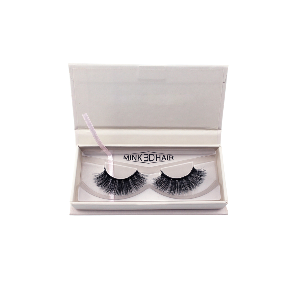 Ins Minimalist Style White Wholesale Custom Eyelash Packaging Box ZX032