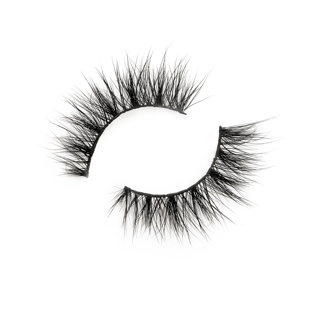 Wholesale Natural Looking Siberian Real Mink Strip False Eyelashes ZX045