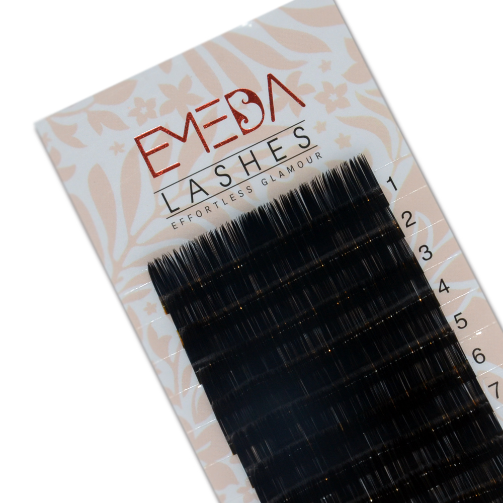 Premium Korea PBT Fiber Flat Eyelash Extension 0.15mm 0.05mm 0.07mm Lightweight and Smooth YY30