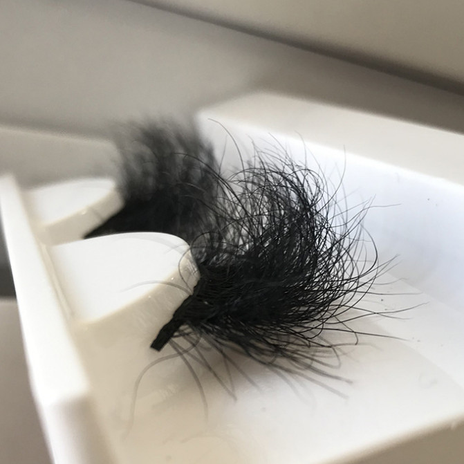 More fluffy real mink strip eyelash wholesale price custom logo lash packaging xx