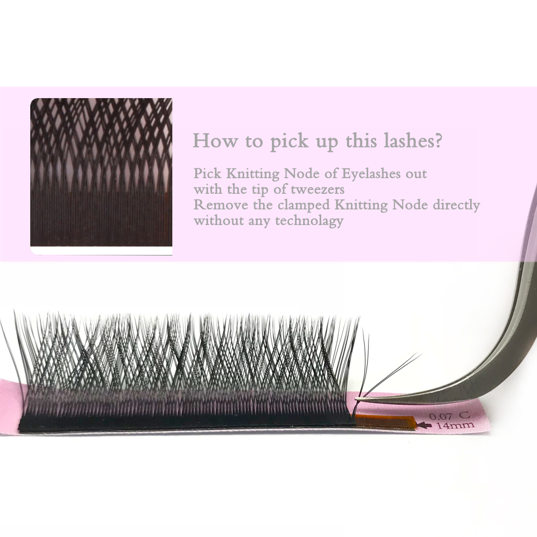 Best Wholesaler Offer YY Eyelash Extension with Private Label 0.07mm thickness YY28