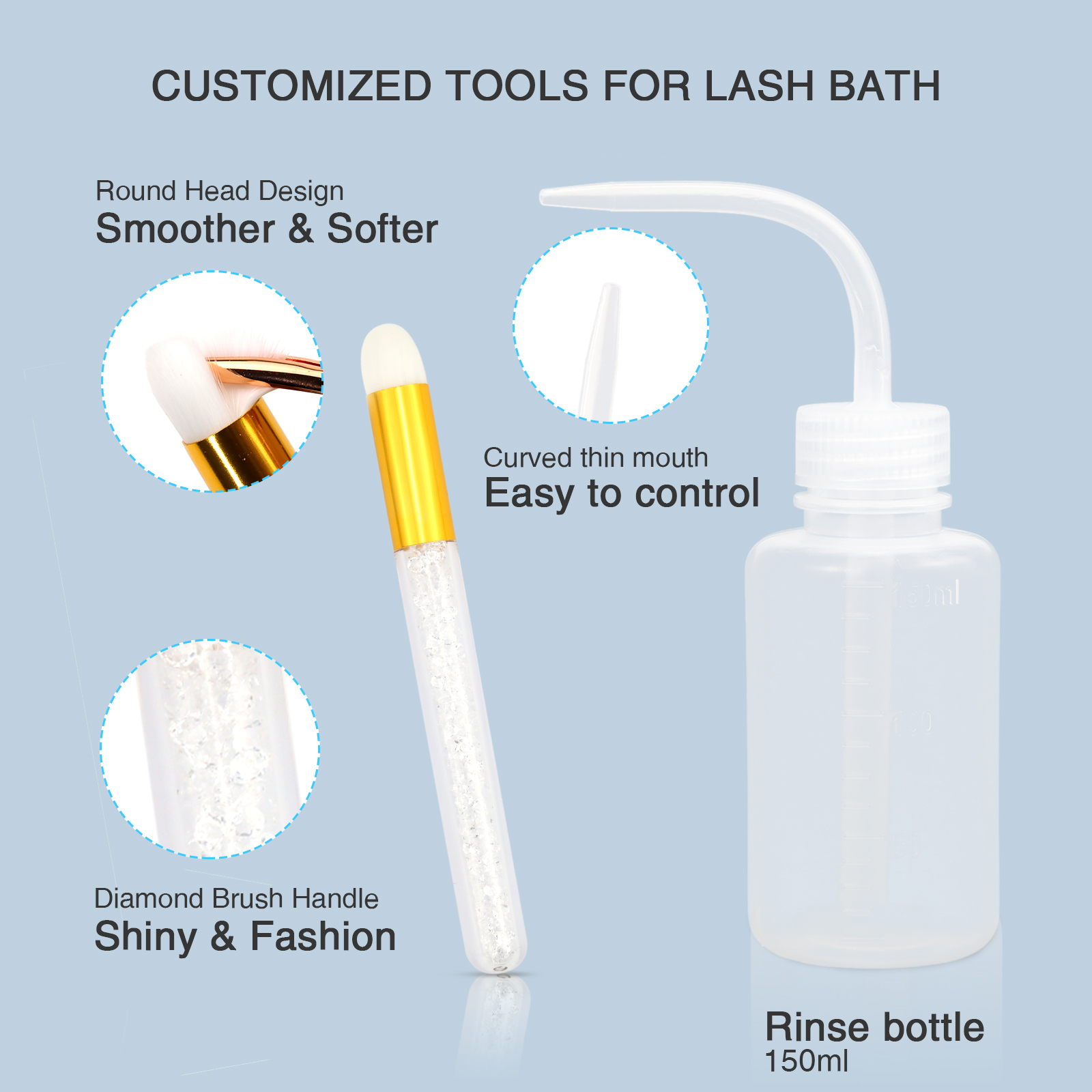 Wholesale lash shampoo/ lash cleanser mousse for lash extension XJ121