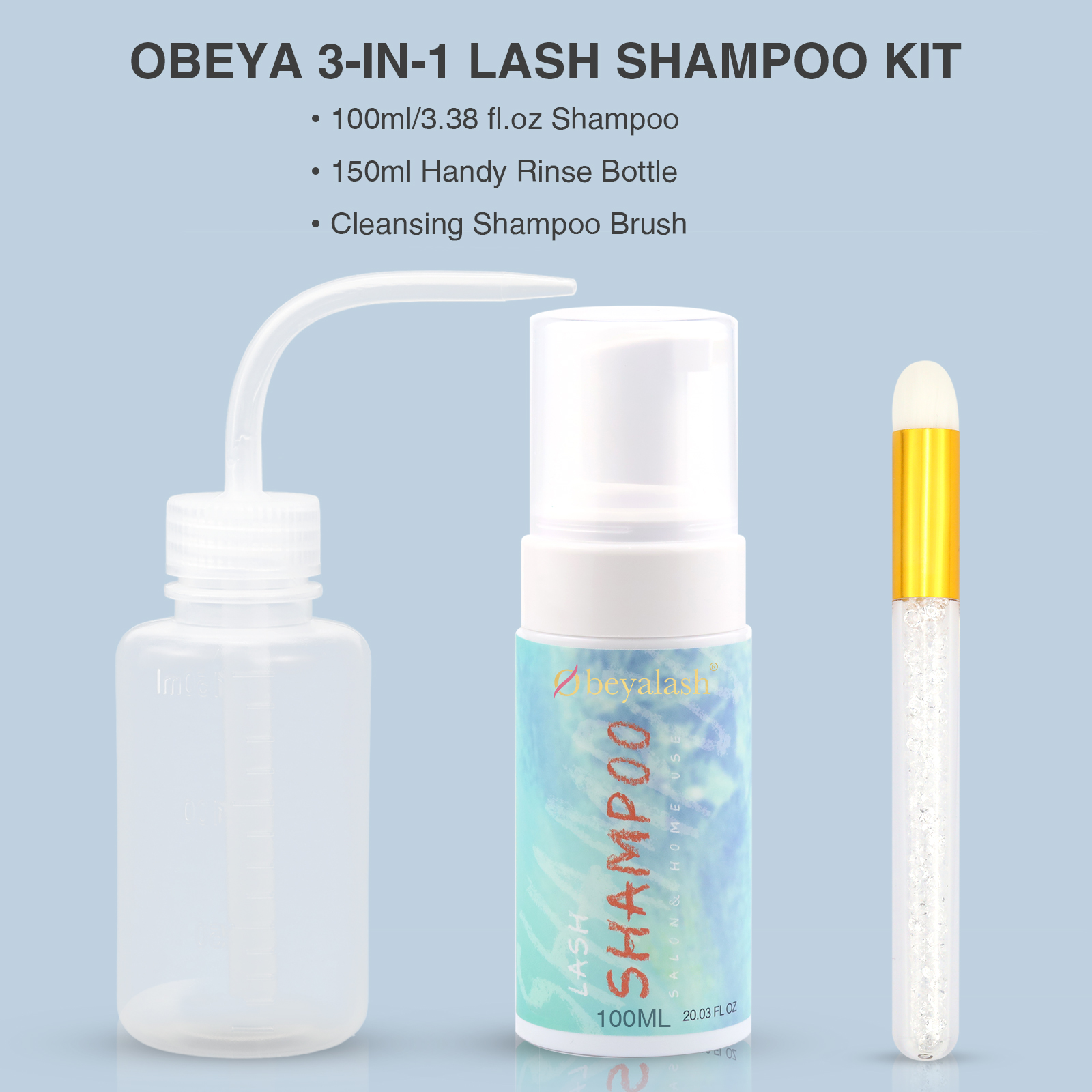 Wholesale lash shampoo/ lash cleanser mousse for lash extension XJ121