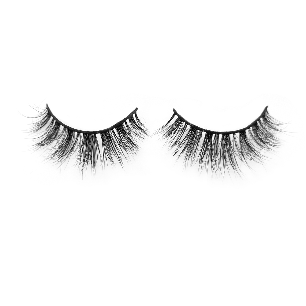 100% Natural Soft Curl Genuine Siberian 3D Mink Fur Hair Hand-made Fashion Fake Eyelashes QJ18