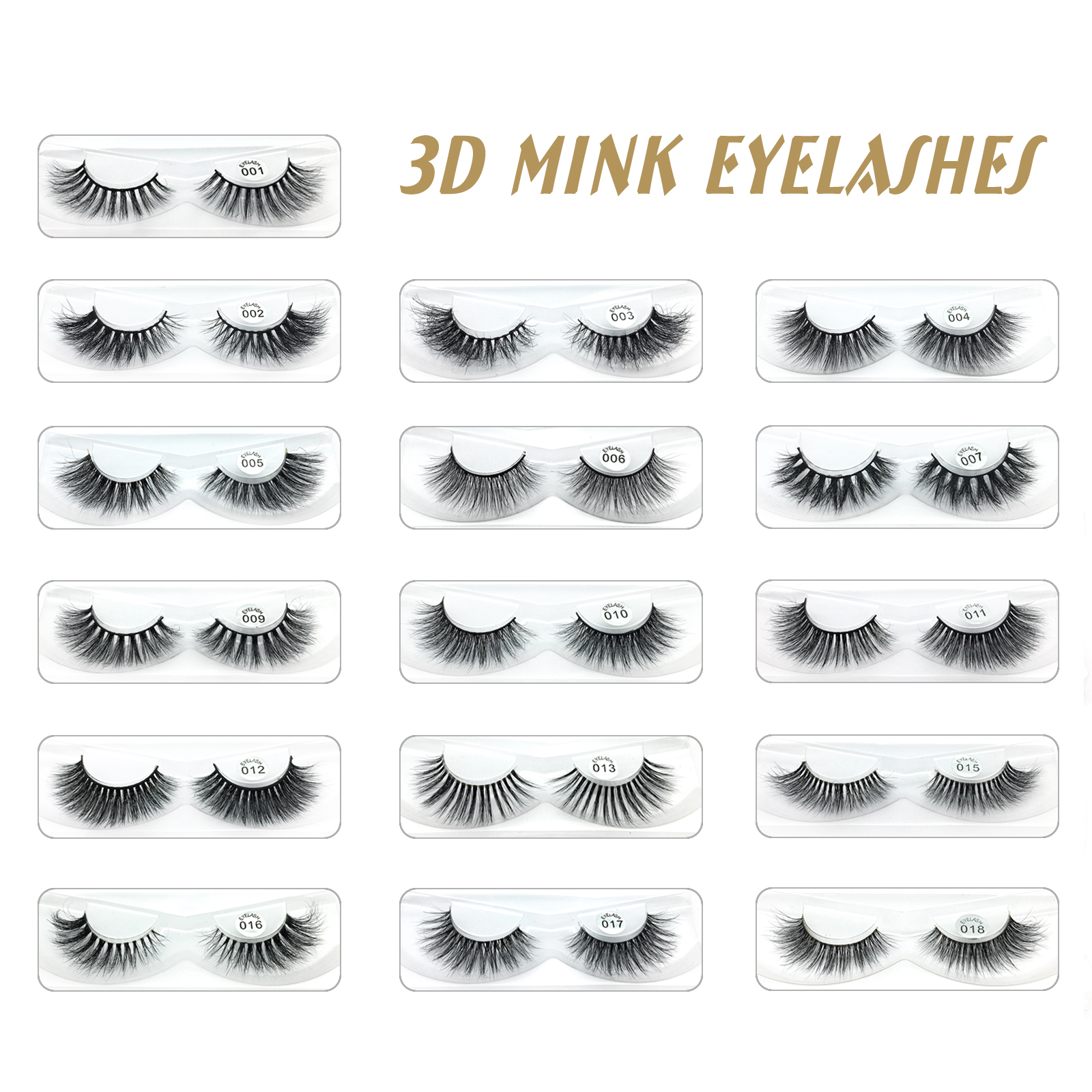 2020 Best Seller Free Sample Accepted Real Mink Fur 5D Strip Lashes with Private Label YY65