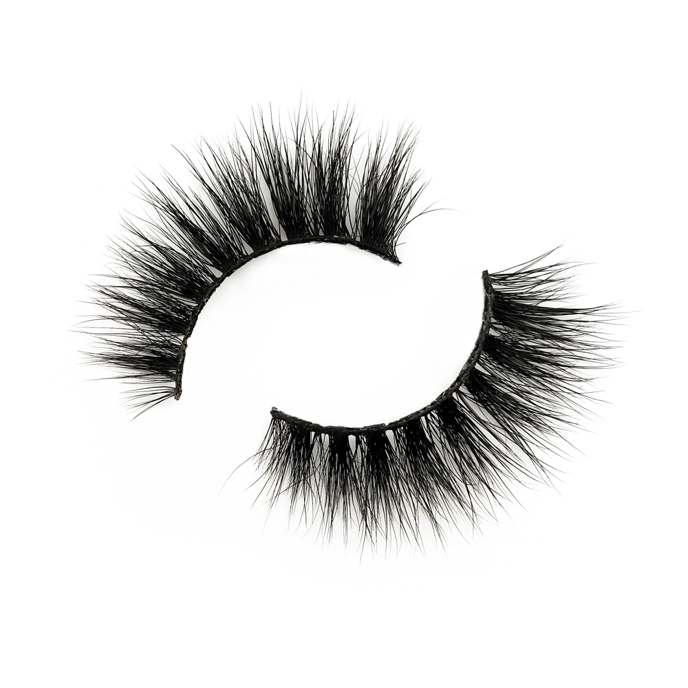  Natural Lightweight Reusable 3D Mink Fur Eyelashes for Daily Wear ZX047