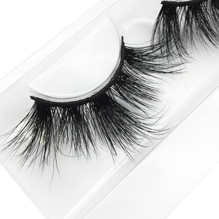 Wholesale 100% Real Siberian Mink Strip Lashes 3D Siberian Mink 25mm Lashes Vendor YY46