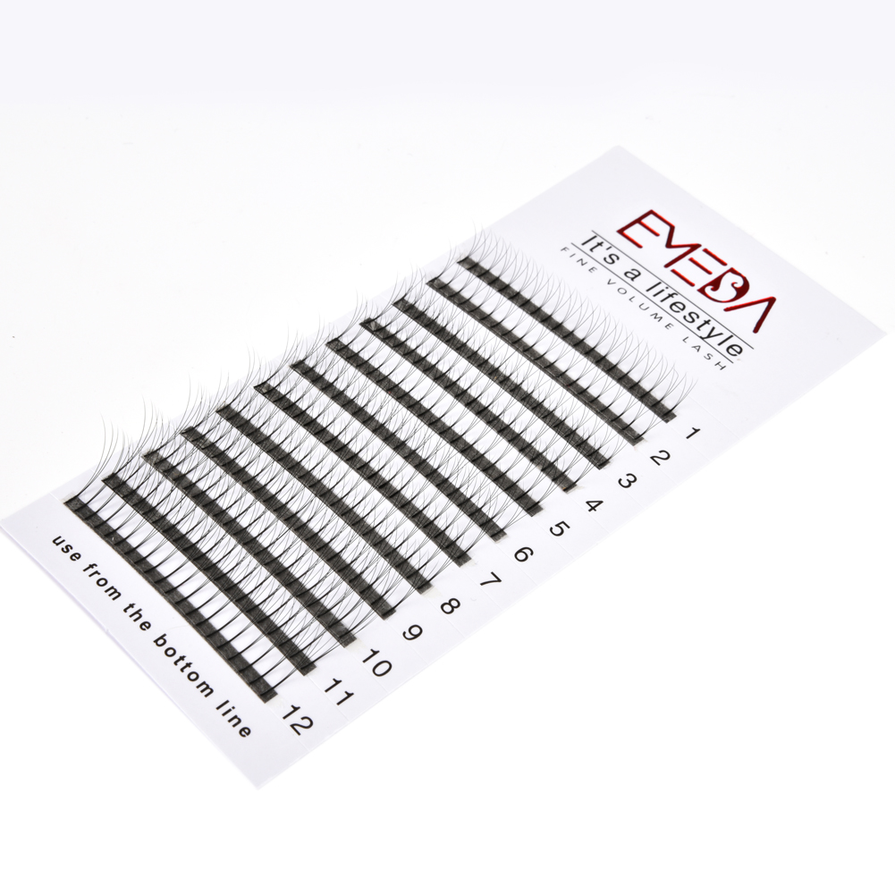 2020 Best Seller Korea PBT Fiber 0.07mm 0.05mm 3D Premade Fans Eyelash Extension YY79 