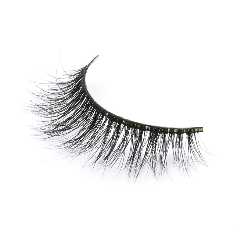 Wholesale 100% Cruelty Free Black Cotton Band 3D Mink Fur Eyelashes Manufacturer 2020 PD48 ZX110