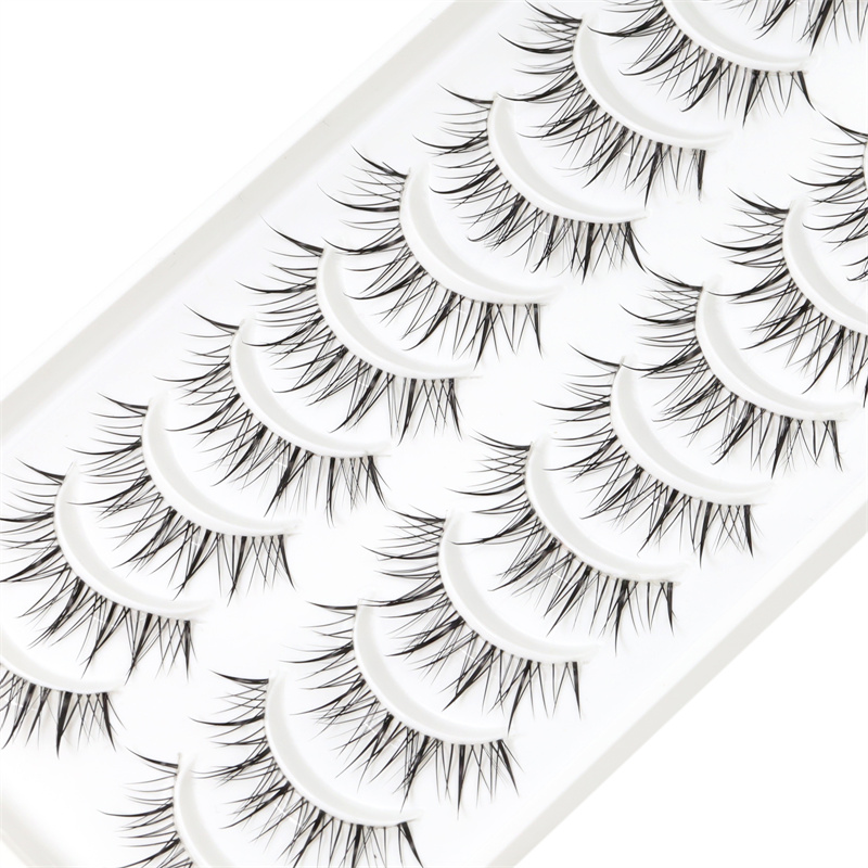 Wholesale hot clear band natural Tiktok silk lashes XJ122