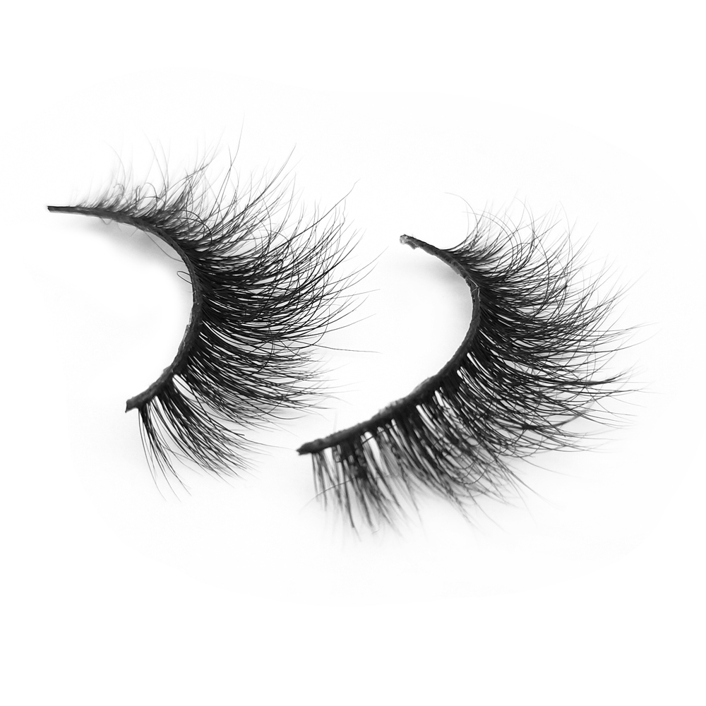 High quality mink fur 3d style eyelashes vendor private label usa  QJ15