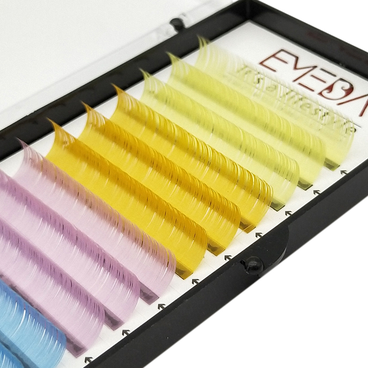 Rainbow eyelash extensions / colored individual eyelash extensions / individual lash extensions JN10